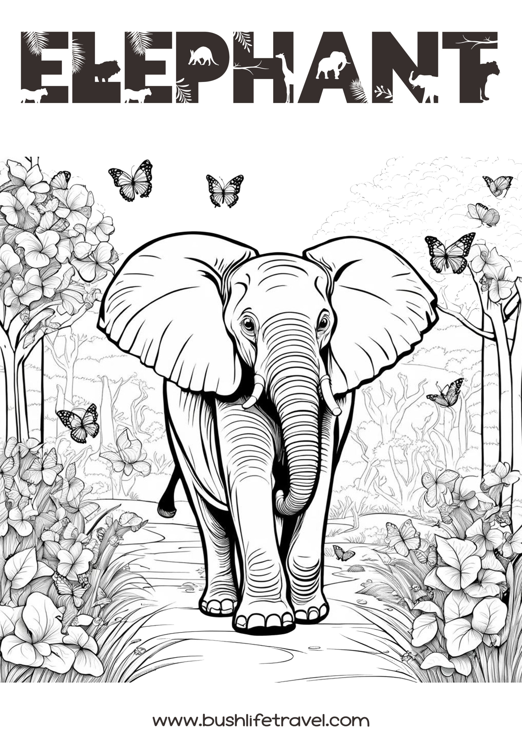 Elephant Coloring Page